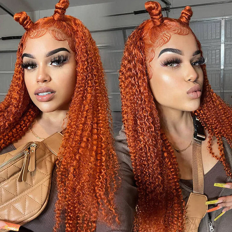 ginger color curly wig