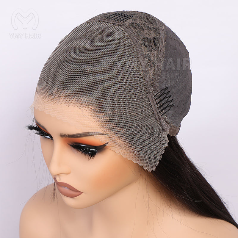 reddish brown deep wave hd lace front wig