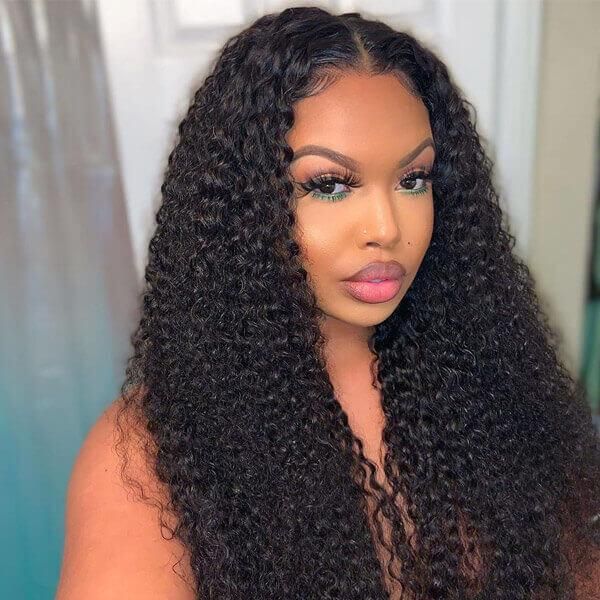 Pre-plucked 13x4 13x6 Invisible HD Lace Wigs Front Wigs With Pre Bleached Plucked Hairline Curly Glueless Lace Wigs