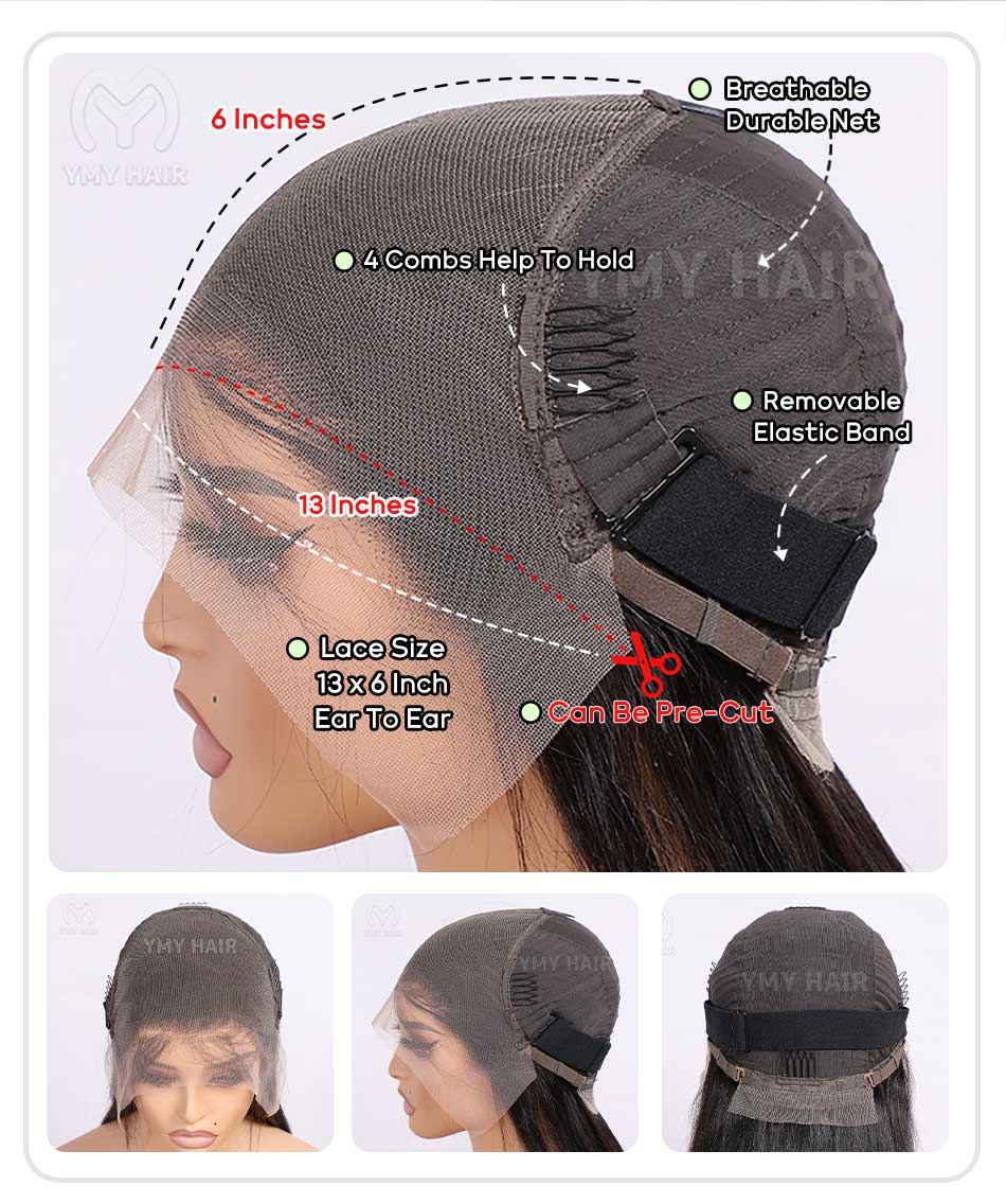 Ready Go Glueless Pre Braided Wig 13x6 HD Lace Front Wigs Human Hair Pre Bleached Pre Styled