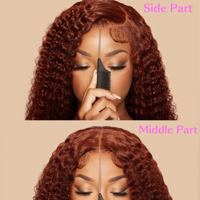pre everything reddish brown wig