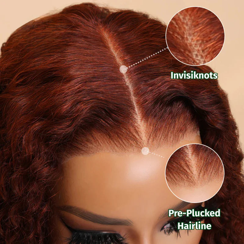 pre everything reddish brown wig