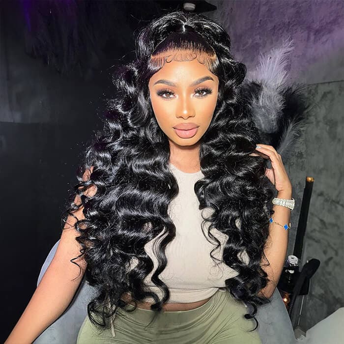 360 Lace Wigs Loose Deep Wave