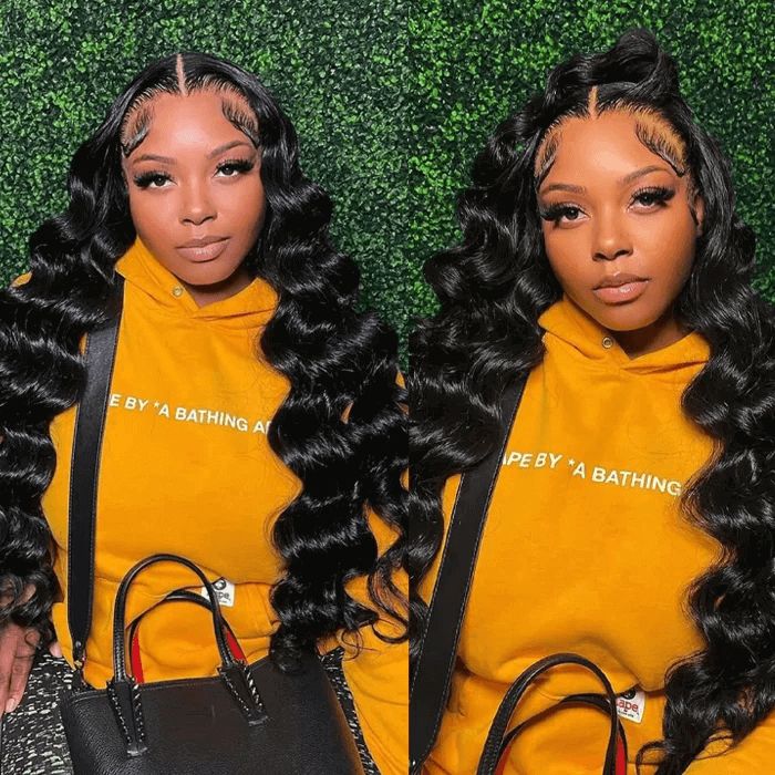 360 Lace Wigs Loose Deep Wave Wigs High Grade HD Lace Wigs With Pre Bleached Knots