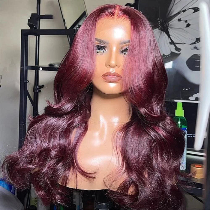 Body-Wave-99J-burgundy-Curtain-Bangs-Wigs-HD-Lace-Glueless-Wigs