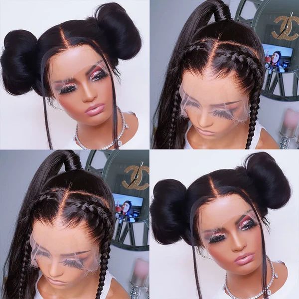 Full Lace Wig 4D Encircle With Invisible Strap Fit HD Lace Parting Anywhere Wigs Bleached Knot