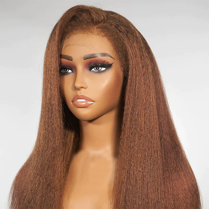 Kinky Straight Lace Wigs With Kinky Edges
