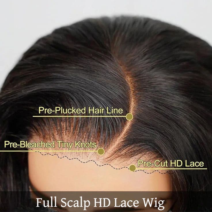 kinky straight 360 lace wig