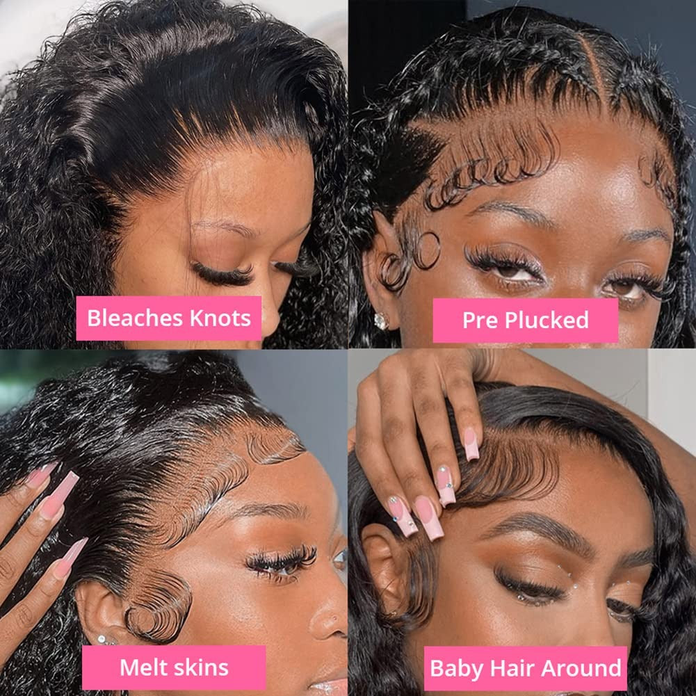 Ready Go Glueless Pre Braided Wig 13x6 HD Lace Front Wigs Human Hair Pre Bleached Pre Styled