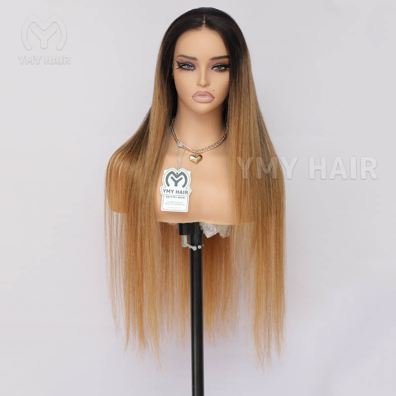 TM1B/30 Ombre Human Hair Colored Wigs