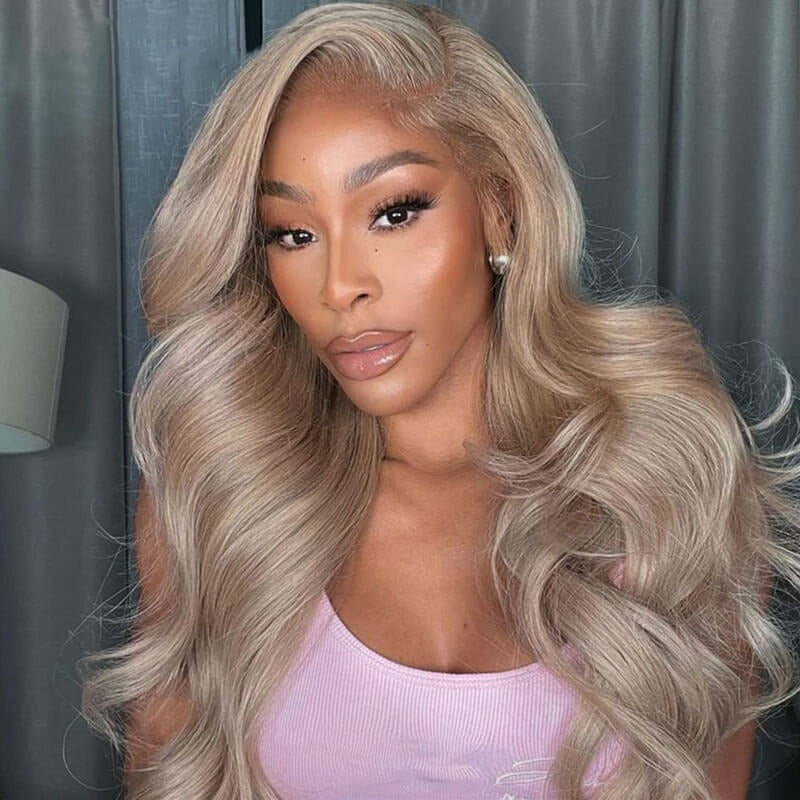 Ash Blonde P18/613 Body Wave Glueless 13x4 HD Lace Wig