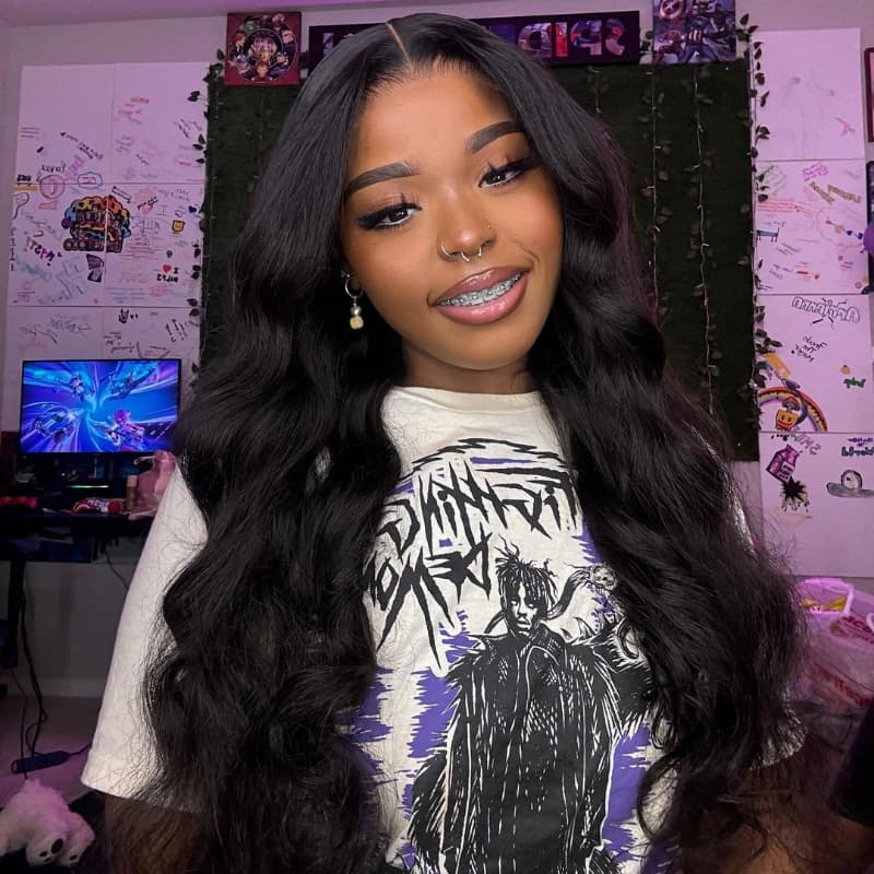 body wave lace front wig