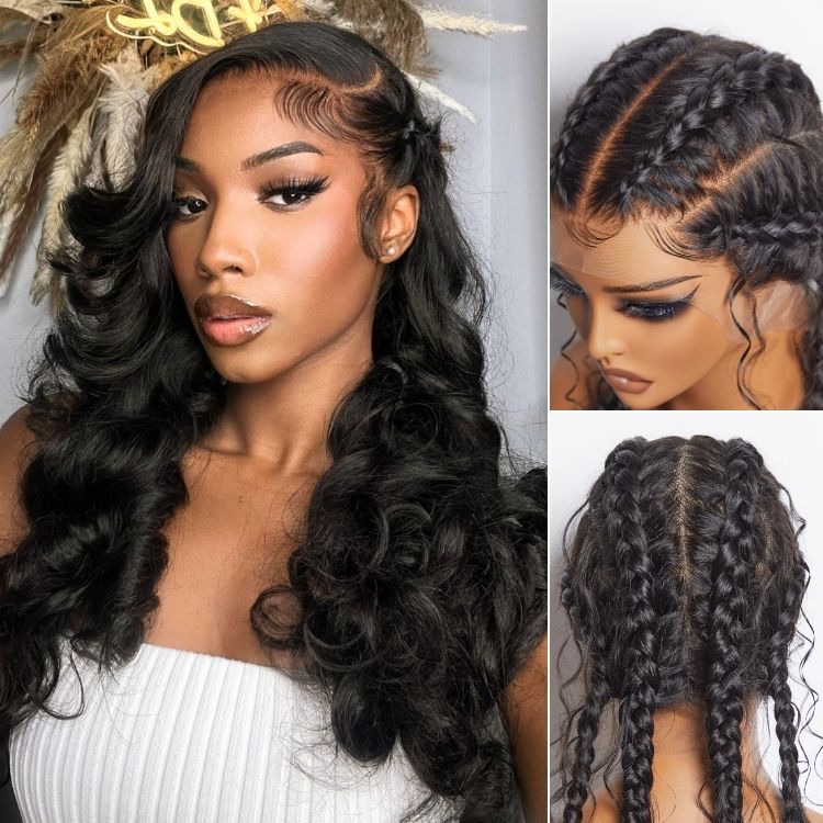 Full Lace Wig 4D Encircle With Invisible Strap Fit HD Lace Parting Anywhere Wigs Bleached Knot
