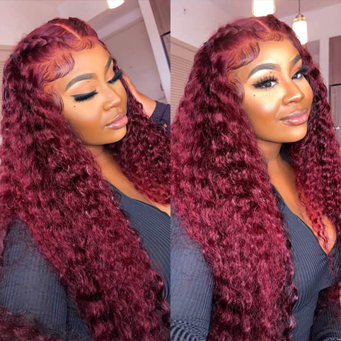 8x5 deep wave glueless hd lace wig
