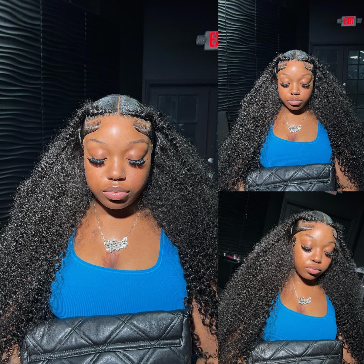 Ready Go Glueless Pre Braided Wig 13x6 HD Lace Front Wigs Human Hair Pre Bleached Pre Styled
