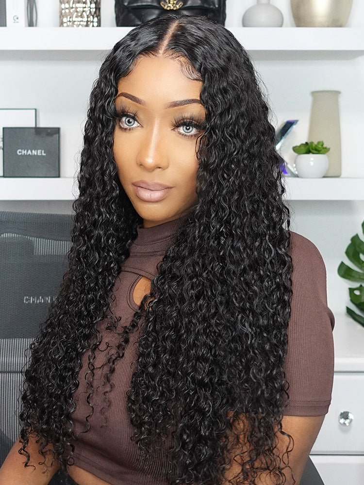 Jerry Curly 13x4 HD Lace Frontal Virgin Hair Natural Color