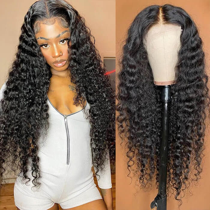 Jerry Curly Lace Closure Wigs