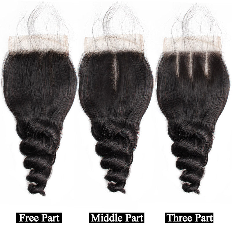 Loose Wave Free Part HD Lace Closure Realistic Natural Hair