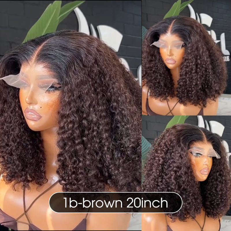 Popping Curly 300% High Density Wig 8x5 HD Lace Wigs Pre-bleached Glueless Wear Go Wigs YMY HAIR