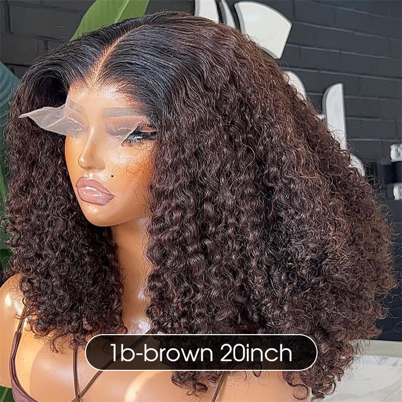 Popping Curly 300% High Density Wig 8x5 HD Lace Wigs Pre-bleached Glueless Wear Go Wigs YMY HAIR