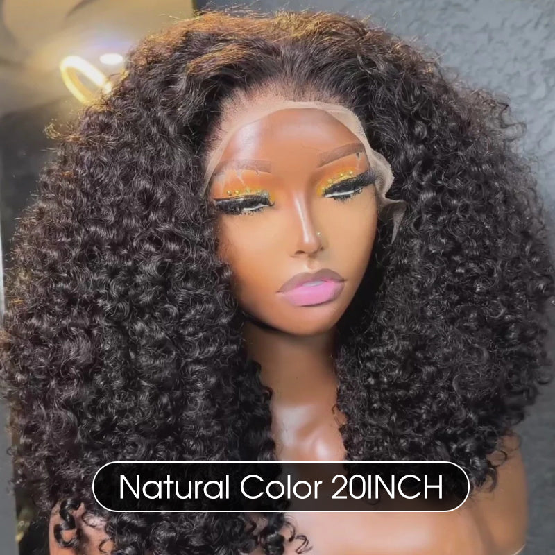 Popping Curly 300% High Density Wig 8x5 HD Lace Wigs Pre-bleached Glueless Wear Go Wigs YMY HAIR