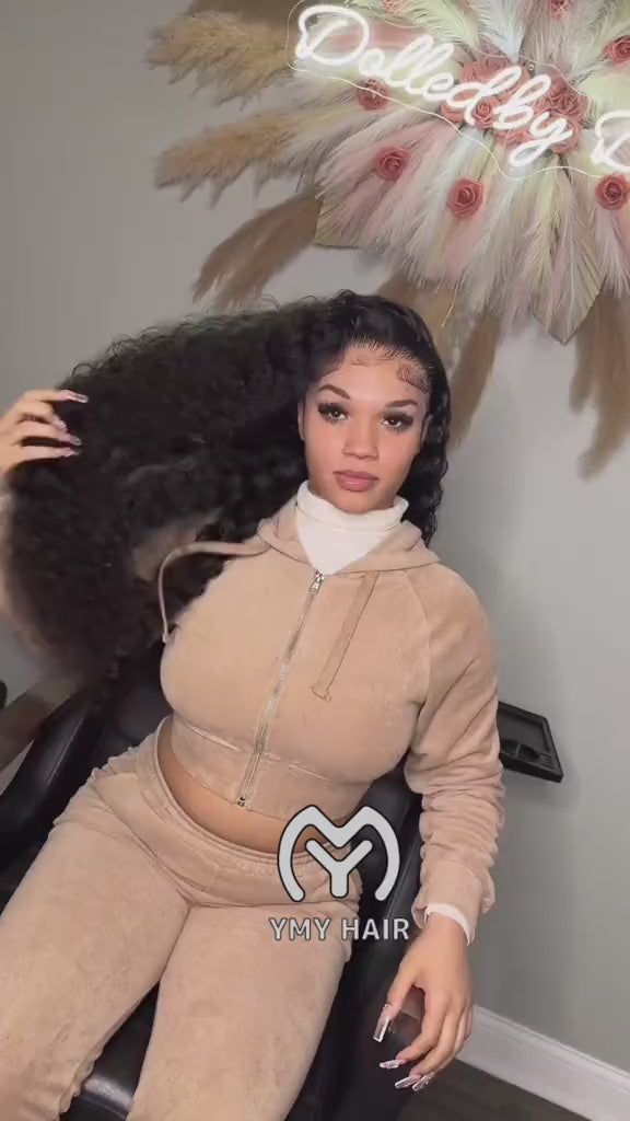 Pre All Everything Water Wave Glueless Wigs Ear to Ear Pre Cut Pre Bleached Invisible Knots 8x5/13x4 Pre Cut HD Lace Wigs