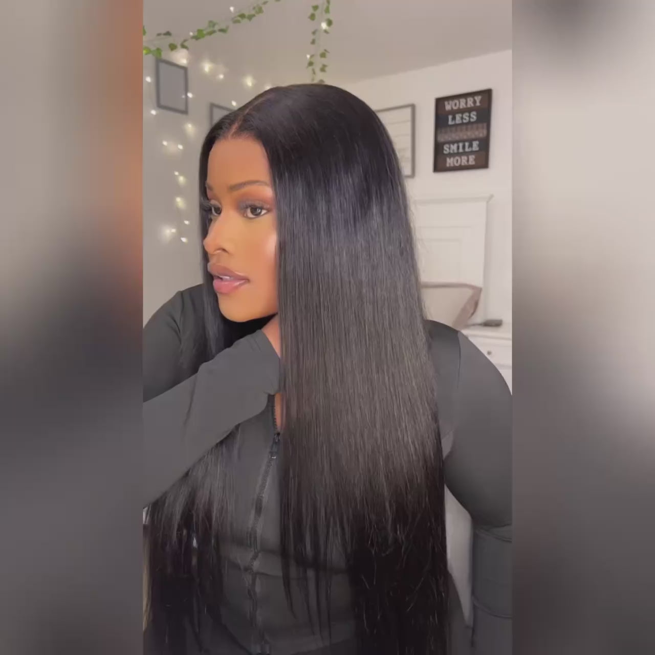 Pre-Cut Glueless HD Lace Wigs 5x5 Straight Human Hair Beginner Wig Wear & Go Pre-Bleached Knots