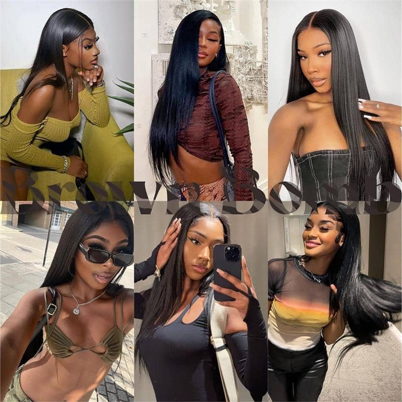 straight 4x4 lace wig