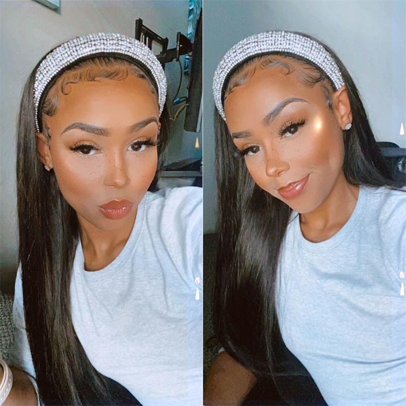 Headband Wig Straight Wigs