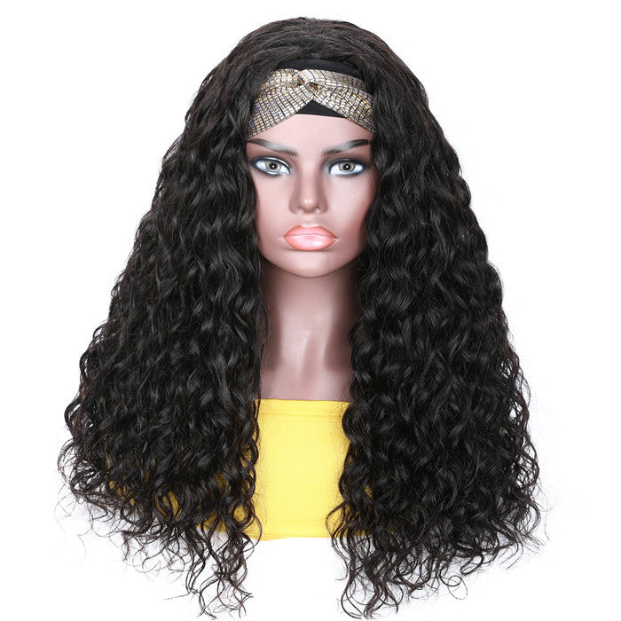 water wave headband wig