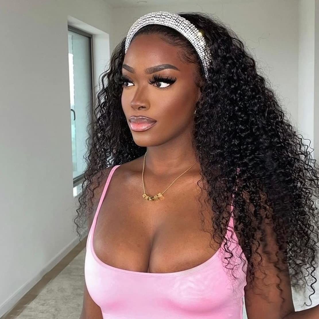 water wave headband wig
