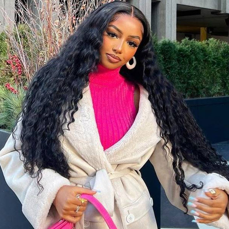 Pre All Everything Water Wave Glueless Wigs Ear to Ear Pre Cut Pre Bleached Invisible Knots 8x5/13x4 Pre Cut HD Lace Wigs
