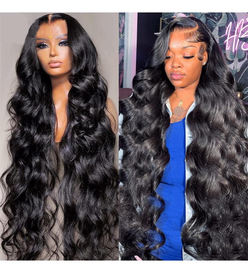 300% Density 8X5 HD Lace Wig Water Wave Deep Wave Wigs Virgin Human Hair Transparent Lace Front Wig