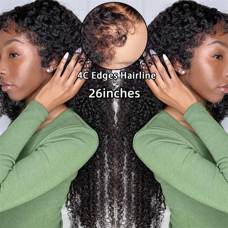 13x4 kinky curly lace wig