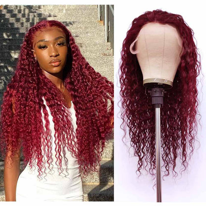 13x4 water wave 99j lace front wig
