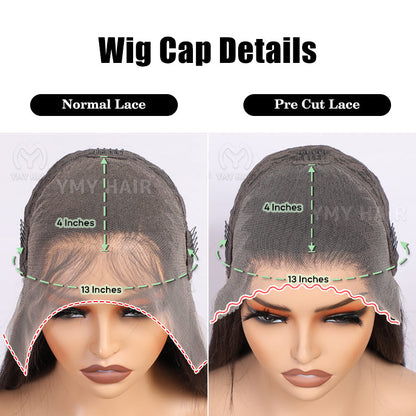 straight brown omber blonde lace front wig