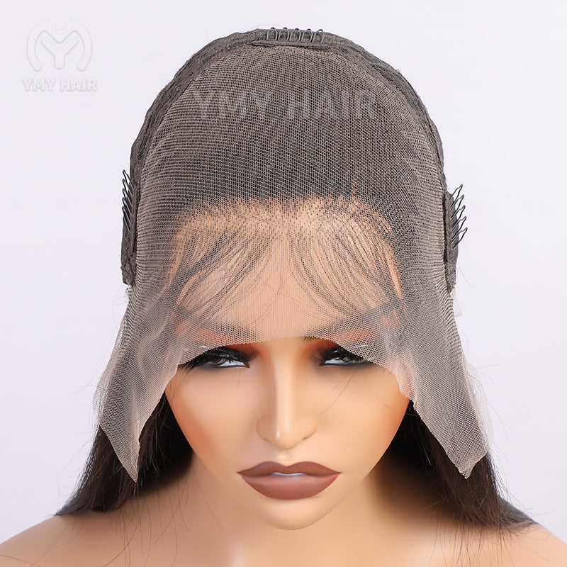 13x4 hd lace grey color wig