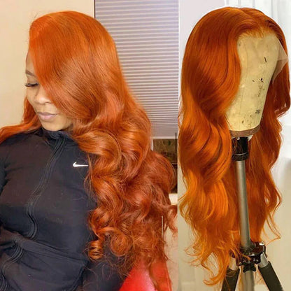 ginger body wave lace wigs