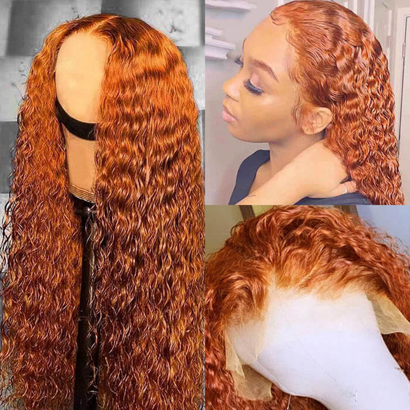 ginger curly lace wig
