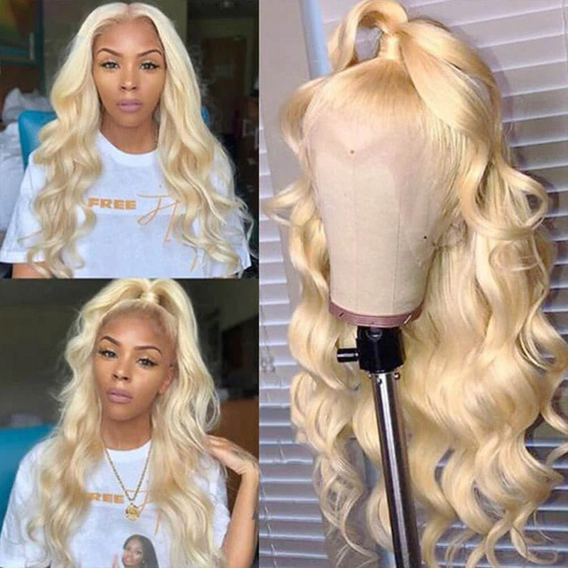 613 blonde body wave hair lace wig