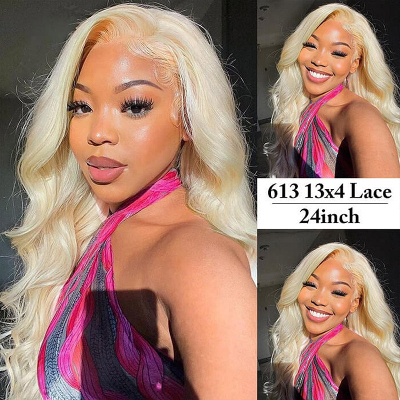 613 blonde body wave hair lace wigs