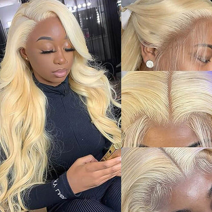 613 blonde hair lace frontal wig