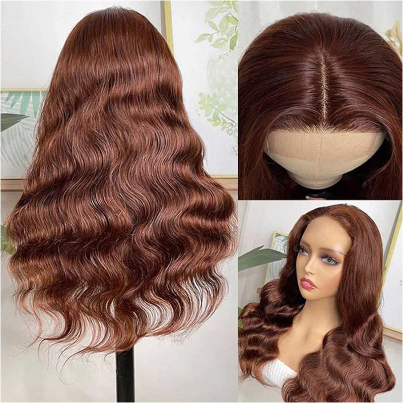 colored loose wave lace front wig