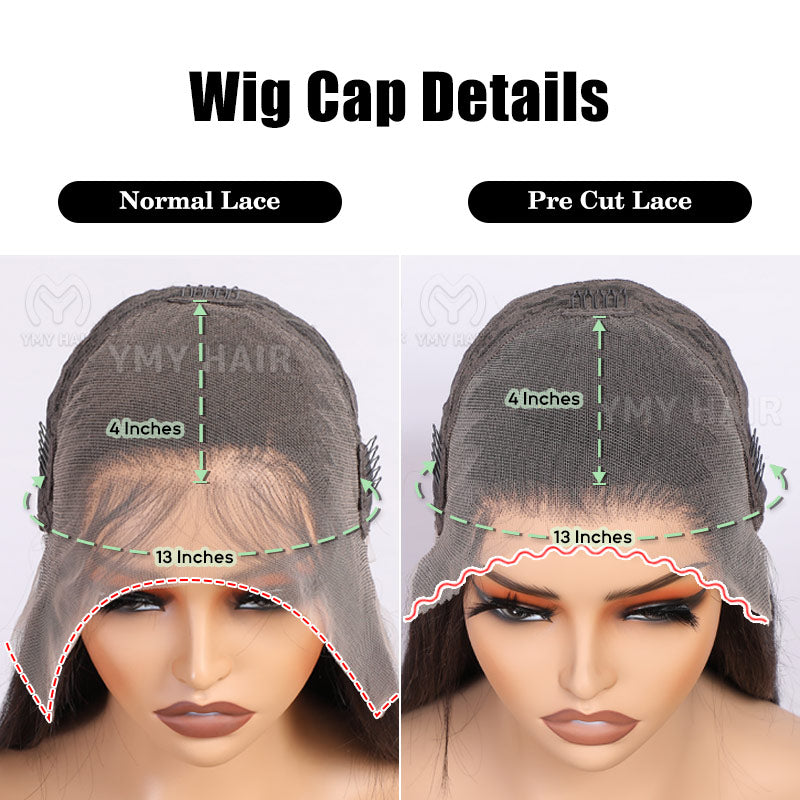Bob Wig Human Hair 13x4 HD Lace Front Wigs Short Straight Wigs Natural Hairline
