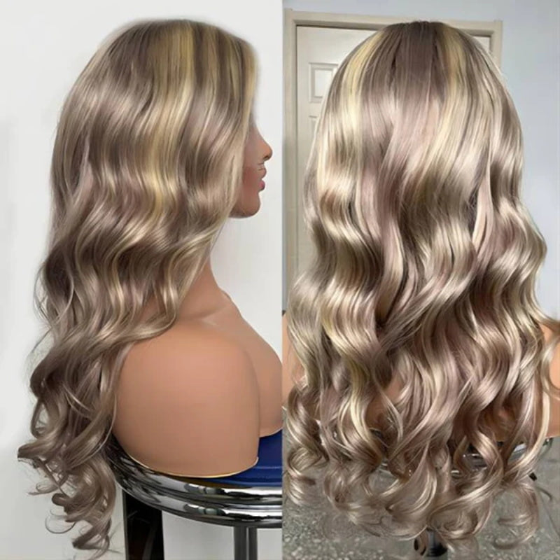 Highlights P18/613  Straight  13X6 Parting Max Glueless Wig Pre-Knotless 180%