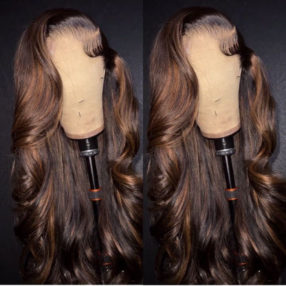 [Invisible Strap Adjustable] Highlight Colored Wig Invisi-Strap Snug Fit 360 HD Lace Frontal Wig Bleached Knots 5x8/13x4 Glueless Wig