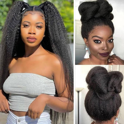 kinky straight 360 lace wig