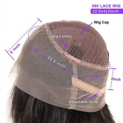 360 Lace Wigs Loose Deep Wave