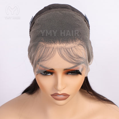 360 lace front wig kinky straight hair