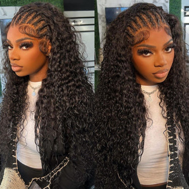 Pre-plucked Water Wave Hair 360 Lace Wig Human Hair